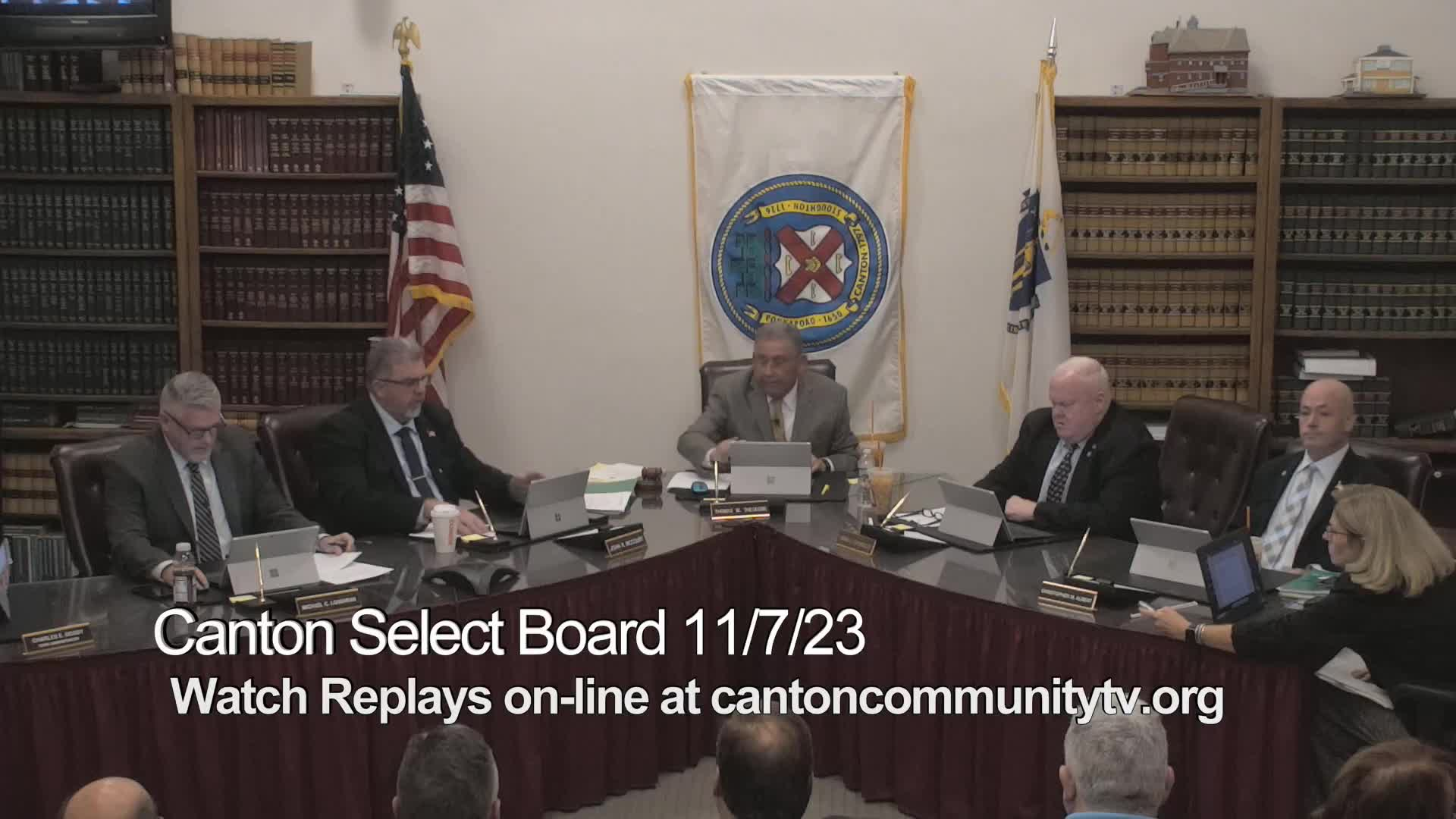 Canton Select Board Nov. 7, 2023