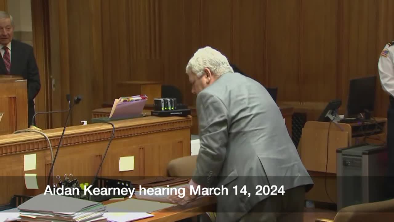 Aidan Kearney hearing March 14, 2024 at Dedham District Court