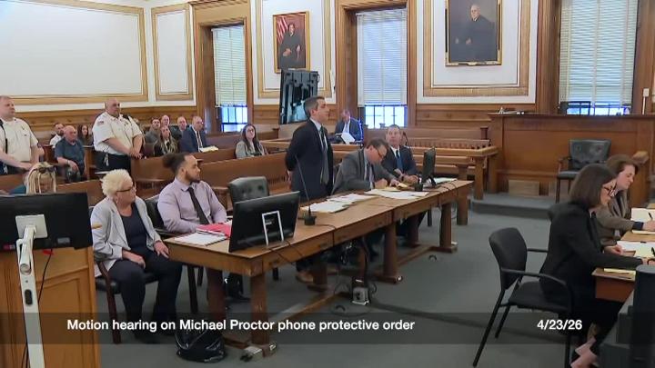 Thumbnail image for Motion Hearing on Proctor's Phone protective order April 23, 2026