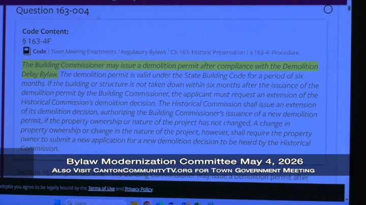 Thumbnail image for Canton By Law Modernization Committee May 4, 2026