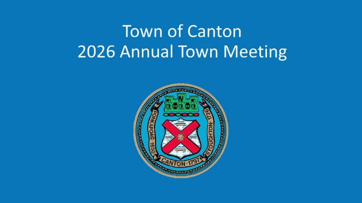 Thumbnail image for Annual Town Meeting Session 1 May 11, 2026