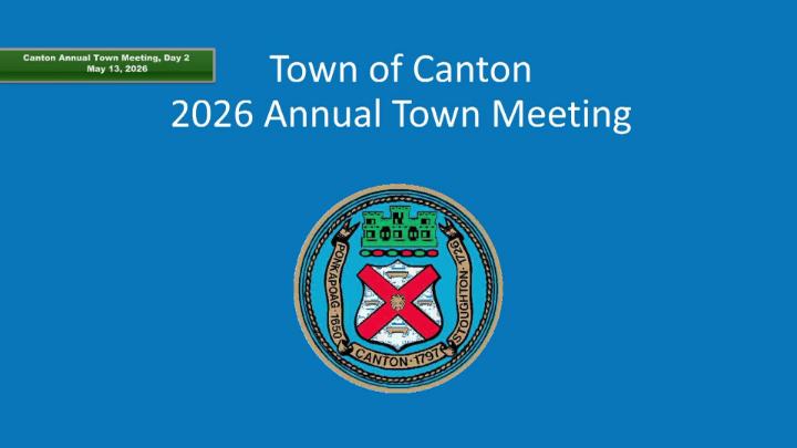 Thumbnail image for Annual Town Meeting Session 2-5-13-2026