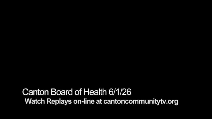 Thumbnail image for Canton Board of Health June 1, 2026