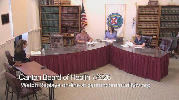 Thumbnail image for Canton Board of Health July 6, 2026