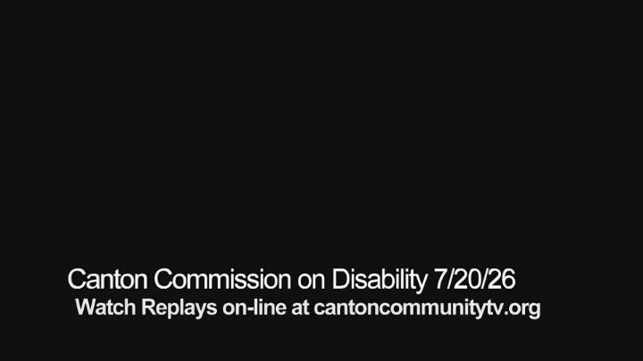 Thumbnail image for Canton Commission on Disability July 20, 2026