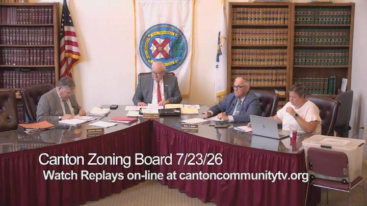 Thumbnail image for Canton Zoning Board July 23, 2026