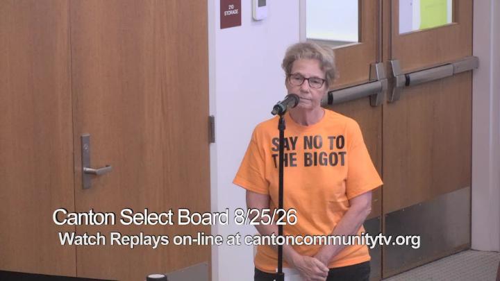 Thumbnail image for Canton Select Board Aug. 25, 2026