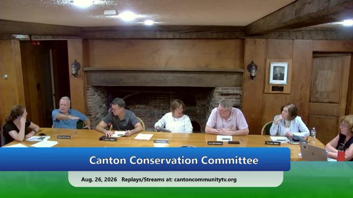 Thumbnail image for Canton Conservation Commission Aug. 26, 2026
