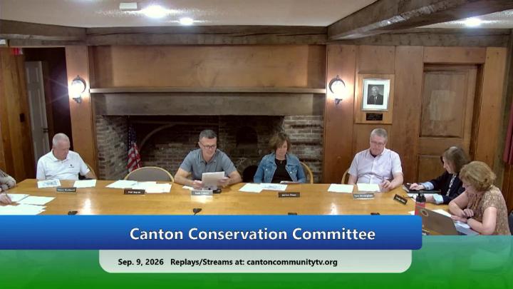 Thumbnail image for Canton Conservation Commission Sept. 9, 2026